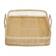 image 2 of Rustic Rattan/Bamboo Natural Rectangular Tray | Cream