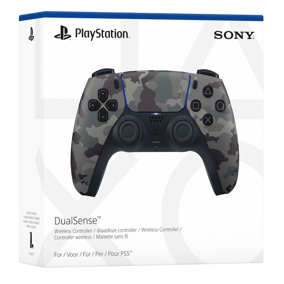 image 1 of Sony Grey Camouflage DualSense Wireless Controller - PlayStation 5 - P5AEPJSNY57635