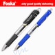image 1 of Pack of 12 Blue Soft Grip Retractable Ballpoint Gel Pens