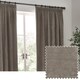 image 1 of Heavy Chenille Blackout Pencil Pleat Curtain Pair | Grey | Greige | 2