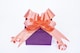 image 2 of Large 50mm/5cm Ribbon Pull Bows for All Occation Decoration , Orange, 20PK