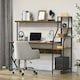 image 2 of HOMCOM Computer Desk with Shelves Home Office Study Table for Small Spaces