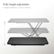 image 5 of Vonhaus Black Standing Desk Converter for Home Office