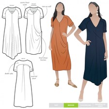 Style Arc Maeve Dress Paper Sewing Pattern – Women’s Dress, UK Sizes 18–30, Intermediate
