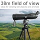 image 4 of Nedis 20-60x60 HD Spotting Scope with Tripod and Carrying Bag, 45 Degree Angled Telescope for Target Shooting Wildlife Bird Watching - Black