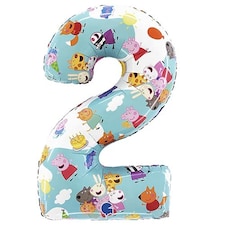 Peppa Pig Number 2 Giant Foil Helium Balloon 66cm / 26 in