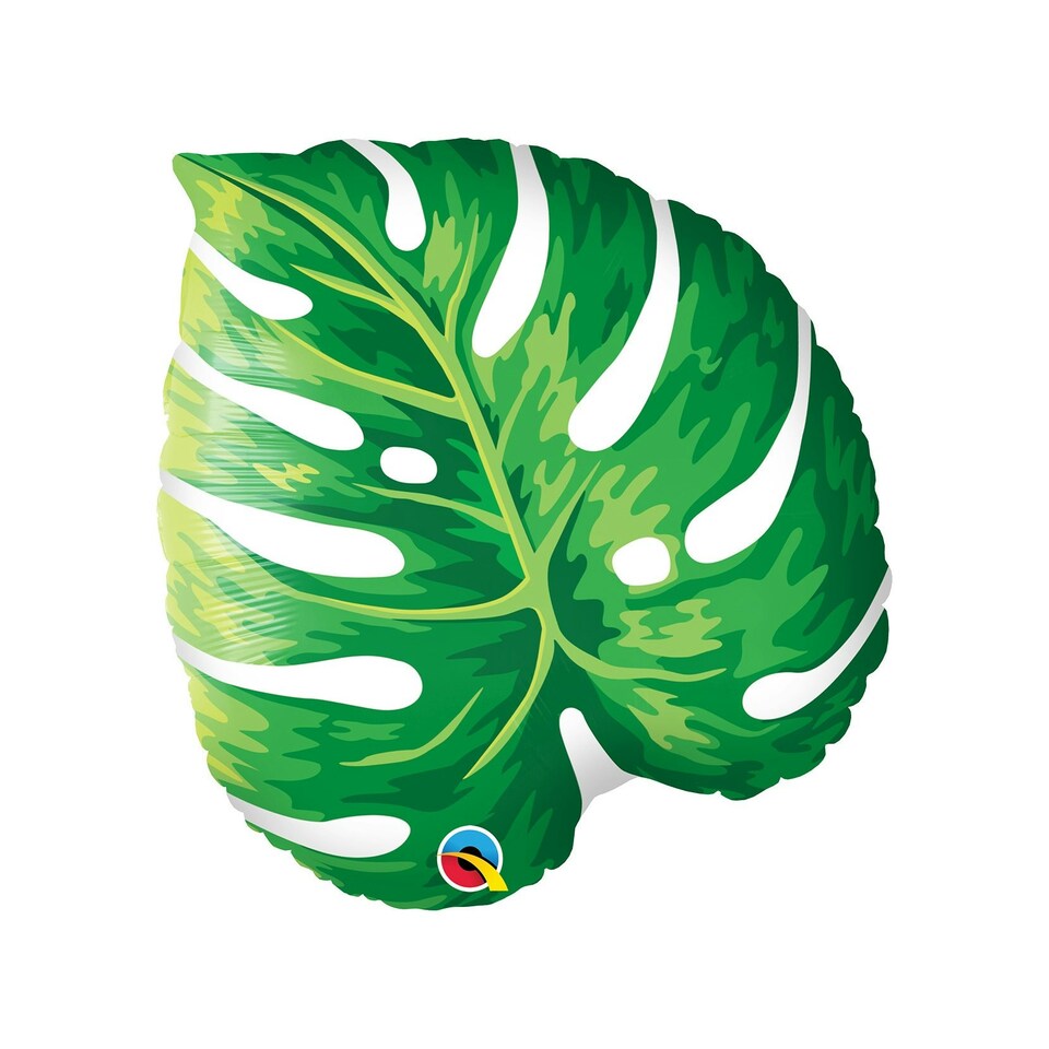 Qualatex Philodendron Foil Balloon - Green - One Size