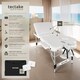 image 2 of Massage Table Ko Tao - 3 zones, 78cm wide, aluminium frame, folding, carry bag | White | white | 1