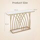 image 4 of COSTWAY 120cm Console Table Modern Entryway Table White