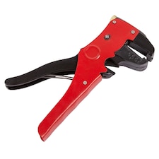 Blackspur 2-in-1 Carbon Steel Wire Strippers - Red