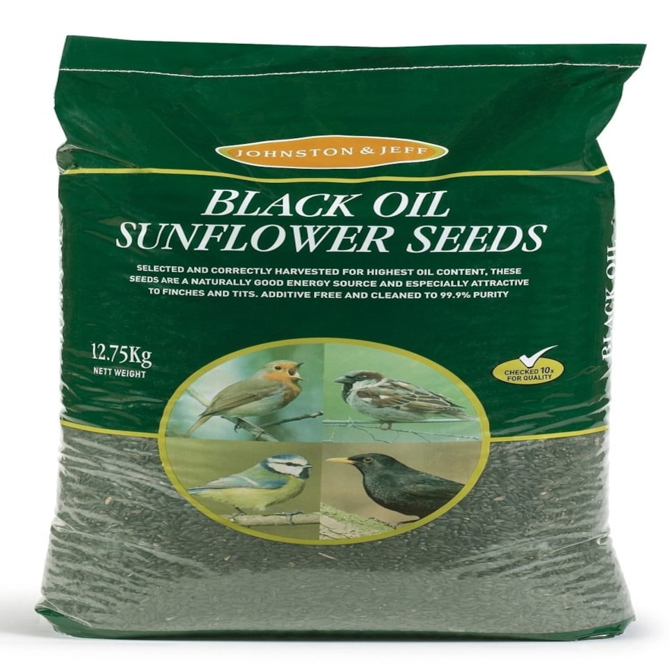 Johnston and Jeff Black Oil Sunflowerseed 12.75kg - Tesco Groceries