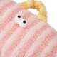 image 5 of Living and Home Soft Striped Plush Pet Bed for Cats & Dogs | Pink | One Size | 1