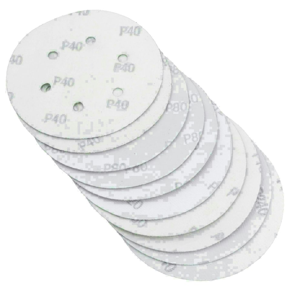 image 1 of Hook/Loop Sanding Abrasive Discs Orbital DA Palm Sander 20PK 150mm Mixed Grit