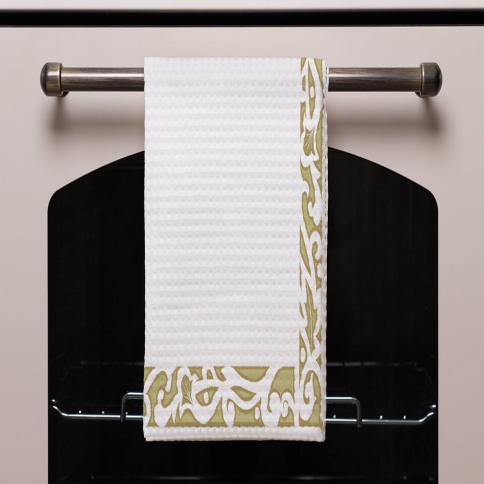 image 1 of Egyptian Hieroglyphs Golden Border (Kitchen Towel)
