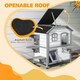 image 3 of PawHut Kitten Condo with Openable Roof, Catio Enclosure Furniture, White