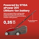 image 9 of Mountfield Electress 30LI Battery Lawnmower 30cm Includes Battery & Charger