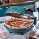 image 2 of Cooks Professional Electric Pizza Oven Set with Board, Paddles, Baking Sheet & Cutter | Blue | Teal
