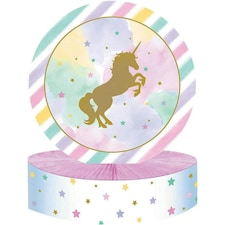 Creative Party Foil Unicorn Party Centrepiece - Multicoloured - One Size