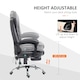 image 6 of Vinsetto Office Chair with 6 Point Massage and Back Heat, Microfiber Desk Chair with Footrest Adjustable Height and Swivel Wheels, Back Reclining, Dark Blue