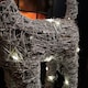 image 7 of 51cm Battery Operated Rattan Woven Blitzen Reindeer with Warm White LEDs