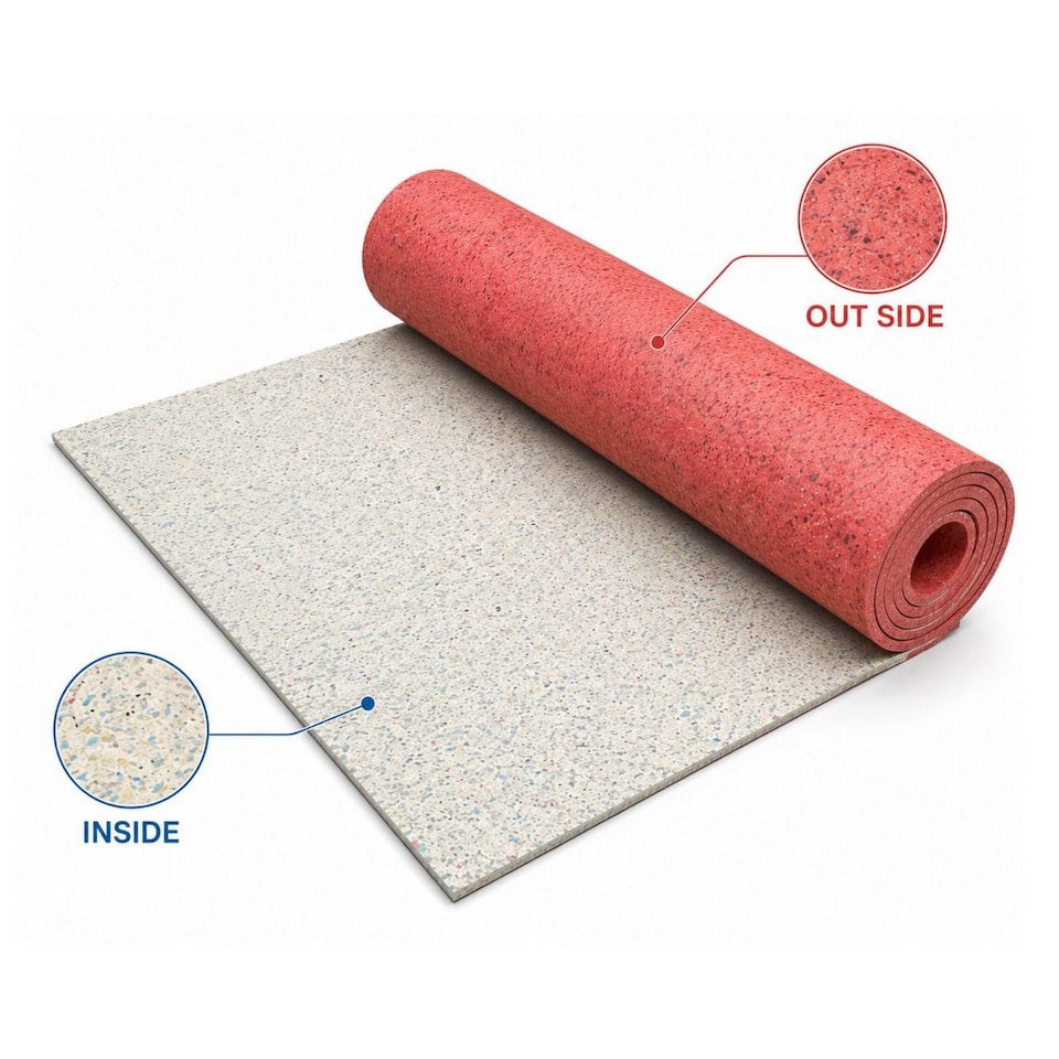 image 1 of Carpet Underlay Duo 10mm High Density (5 SQM) 1.37m(Width) x 3.7m(Length) x 10mm(Thick)