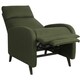 image 1 of Fabric Recliner Chair Upholstered in Green Linen