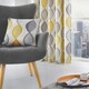 image 2 of Fusion Lennox Cushion Cover Grey/Ochre