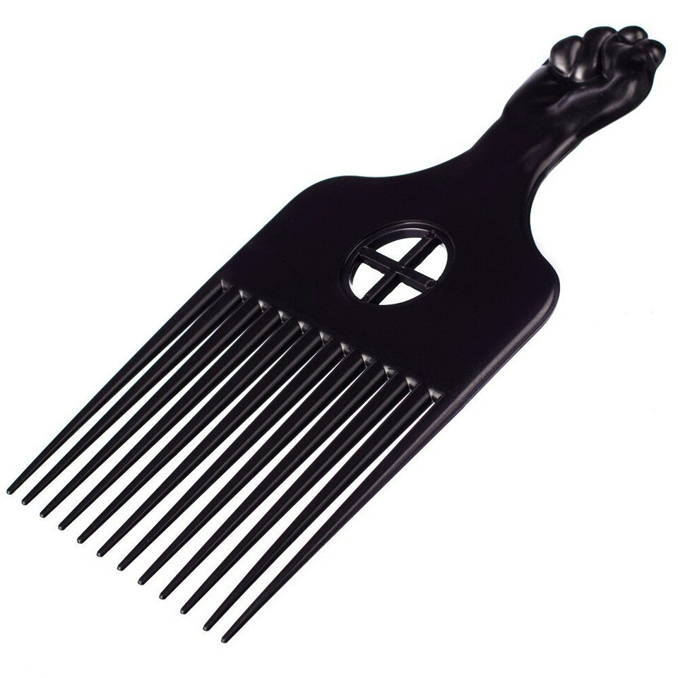 image 1 of Kobe Fist Plastic-Prong Afro Comb