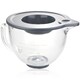 image 8 of SPARES2GO 4.7L Glass Mixing bowl Jug for KitchenAid Stand Mixers K40 5KSM5GB Spout 5qt