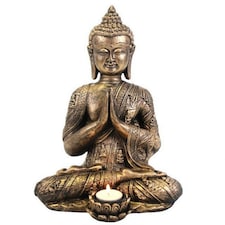 Something Different Large Buddha Tealight Holder - Gold - One Size