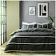 image 2 of Harris Striped Duvet Cover Set Reversible Polycotton Beddings Grey | Double