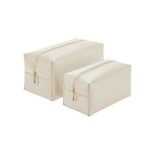 Bagbase Boutique Plain Toiletry Bag - Oyster - 14cm x 28cm x 14cm