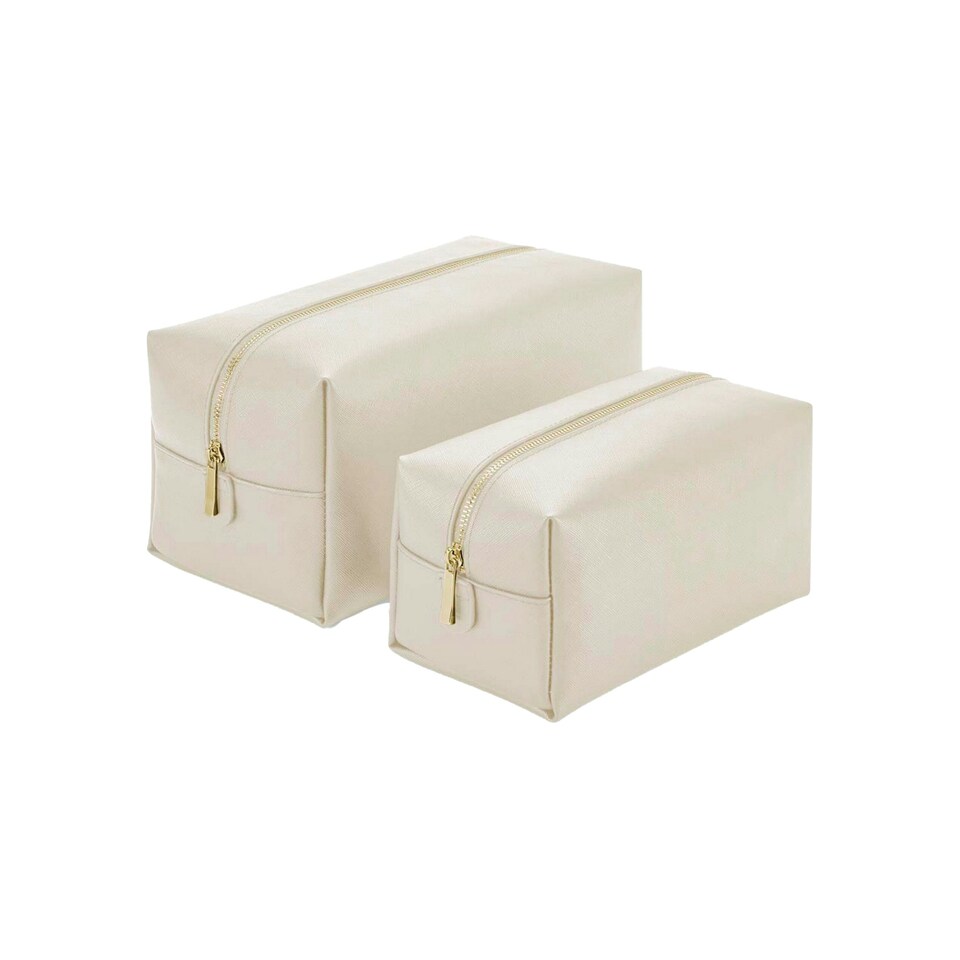 Bagbase Boutique Plain Toiletry Bag - Oyster - 14cm x 28cm x 14cm