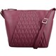 image 1 of Genuine Leather Diamond Effect Design Cross Body / Shoulder Bag Red | Red