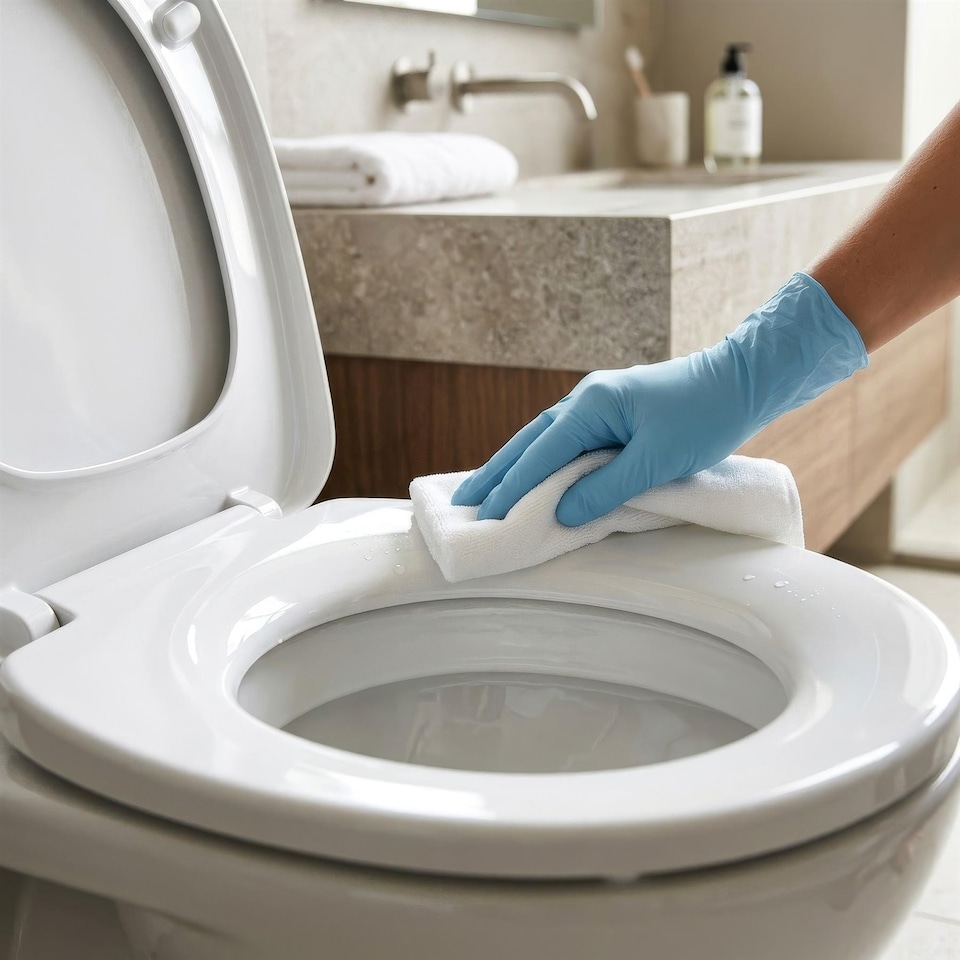 image 1 of Harbour Housewares 2x Soft Close Toilet Seats for Oval Toilets - Anti-Bacterial Bathroom Bowl Loo Cover with Quick Release Hinges
