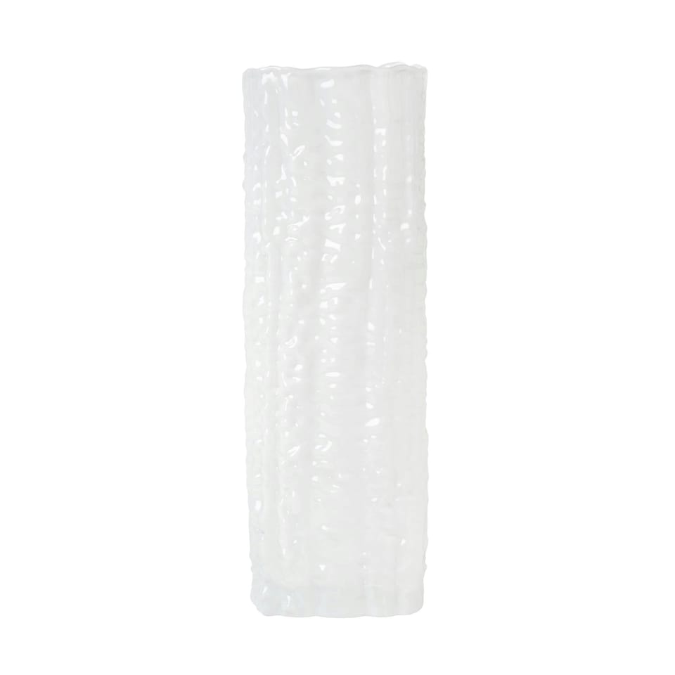 image 1 of BHS Bobble Glass Vase, White