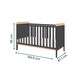 image 5 of Tutti Bambini Rio Cot Bed with Cot Top Changer & Mattress - Slate Grey/Oak