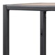 image 5 of Seaford Black Metal Wide Wall Shelf with 3 Additional Oak Shelves