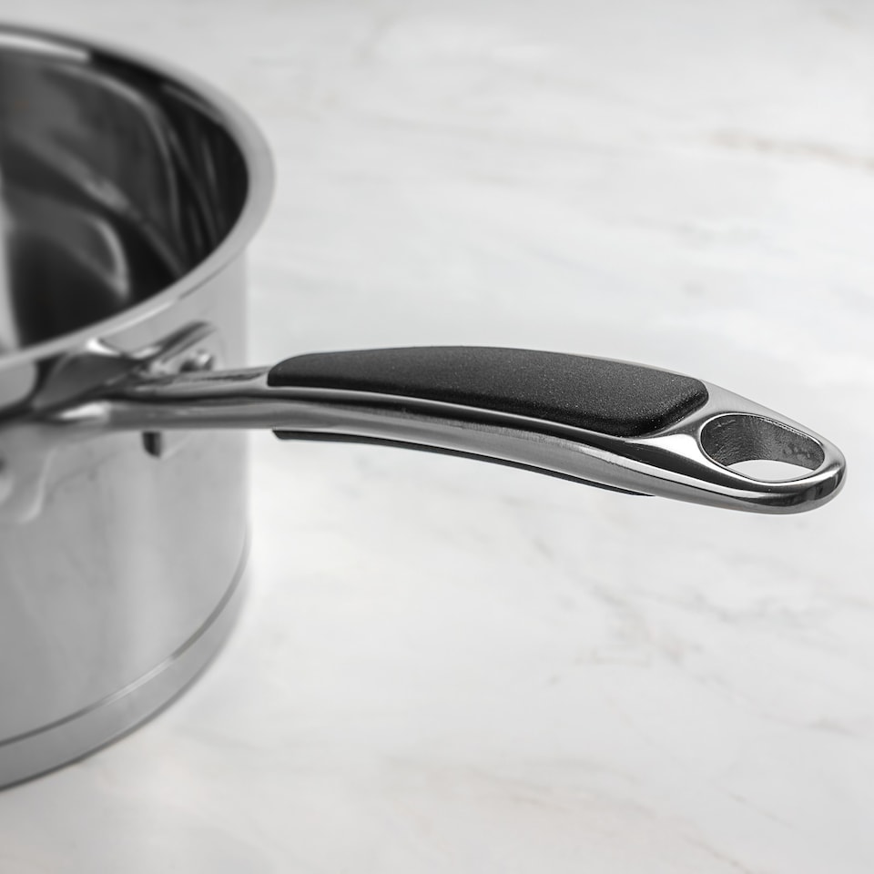 image 1 of ProChef 3 Piece Stainless Steel Saucepan Set with Lid 16 18 20cm