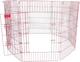 image 4 of Actiaspet Pink Metal Drop Pin Play Pen Available in 4 Different Sizes (Pink, Large, 8)