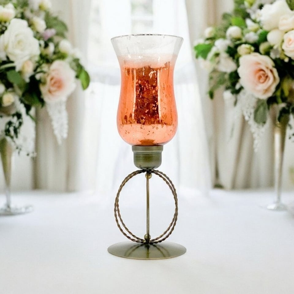 image 1 of 13 Inch Candle Holder - L14 x W14 x H40 cm - Gold Multi