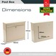 image 4 of Burg-Wachter Elegance Wall Mounted Galvanised Stell Lockable Weatherproof Ppost Box - 36x31x11cm Cream | Antique Cream
