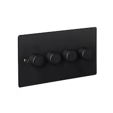 Volex Crabtree 4-Gang Dimmer Light Switch - Flush Style