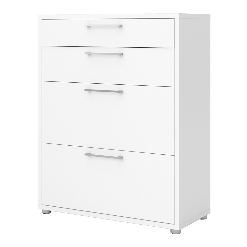 image 1 of Prima Office Storage with 2 Drawers 2 File Drawers In White