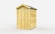 image 1 of 4 x 6 Feet Apex Shed - Double Door Without Windows - Wood - L187 x W118 x H217 cm | Brown