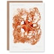 image 1 of Vintage Marine Life Art Card Deep Sea Basket Star Starfish
