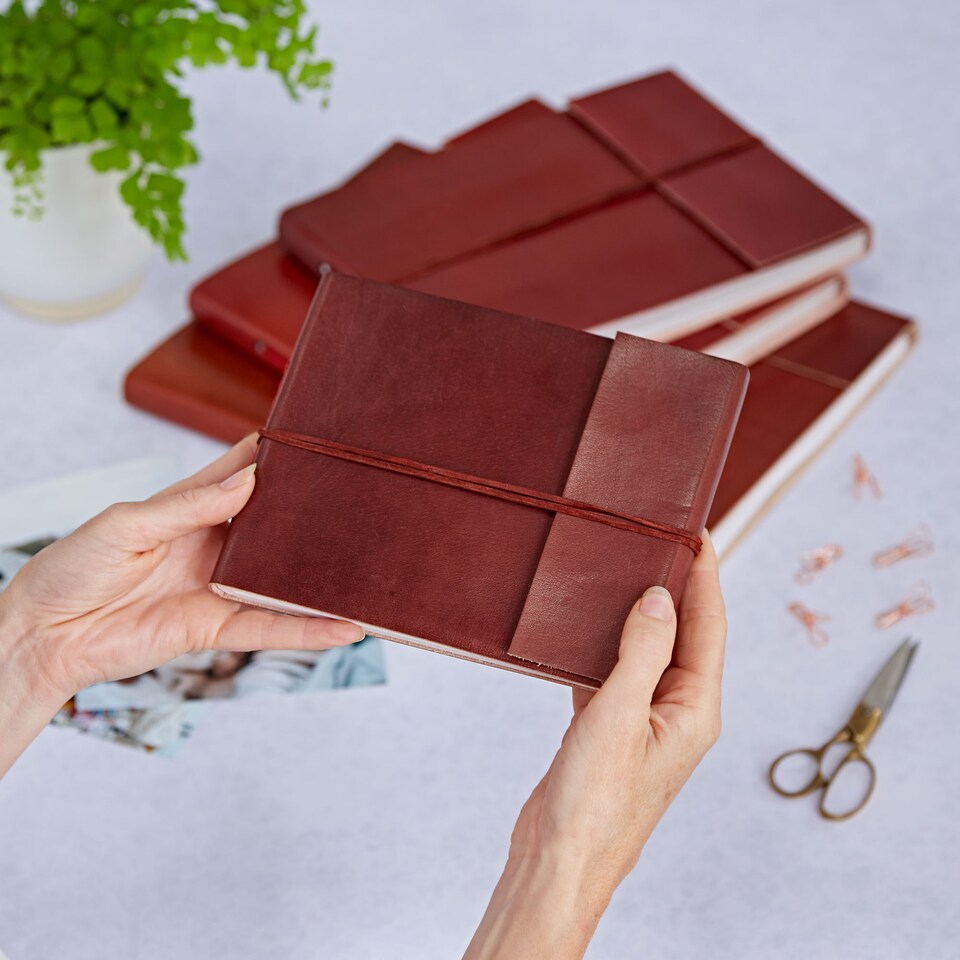 image 1 of Distressed Leather Photo Album