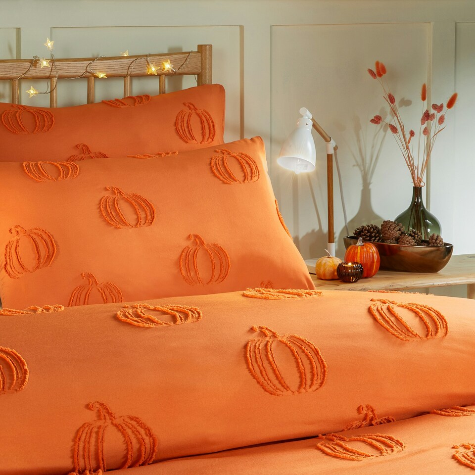 image 1 of Duvet Day Pumpkinfields Ultra Soft Touch Double Duvet Set | Multi | Double | 1