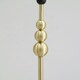 image 1 of ValueLights Marissa Black Velvet Drum Shade with Brushed Gold Stacked Ball Floor Lamp with LED Bulb