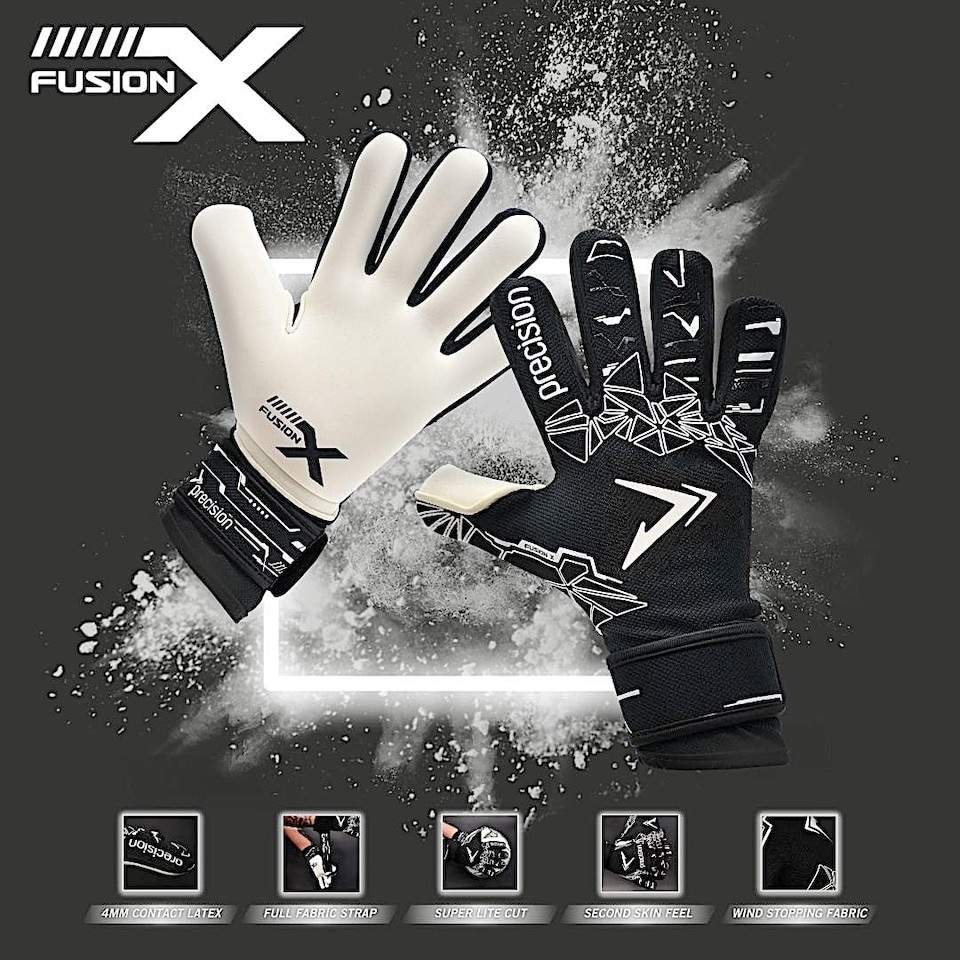 image 1 of ​​Precision Fusion X Pro Lite Giga Professional Football Adult's Goalkeeper Gloves, Black, 11